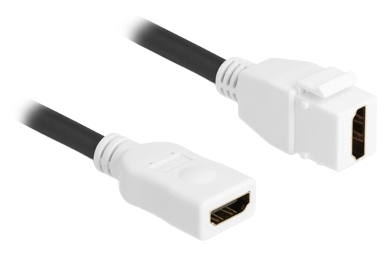 DELOCK Keystone Modul HDMI Buchse zu HDMI Buchse 8K20cm weiß
