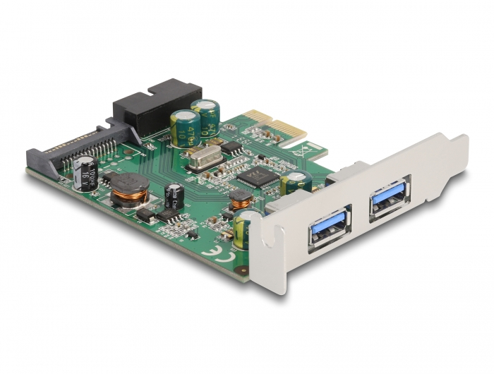 DELOCK PCI Express x1 Karte 2 x extern USB 3.2 Gen 1 Typ-A
