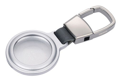 TROIKA Schlüsselanhänger AIRTAG HOLDER silberfarben