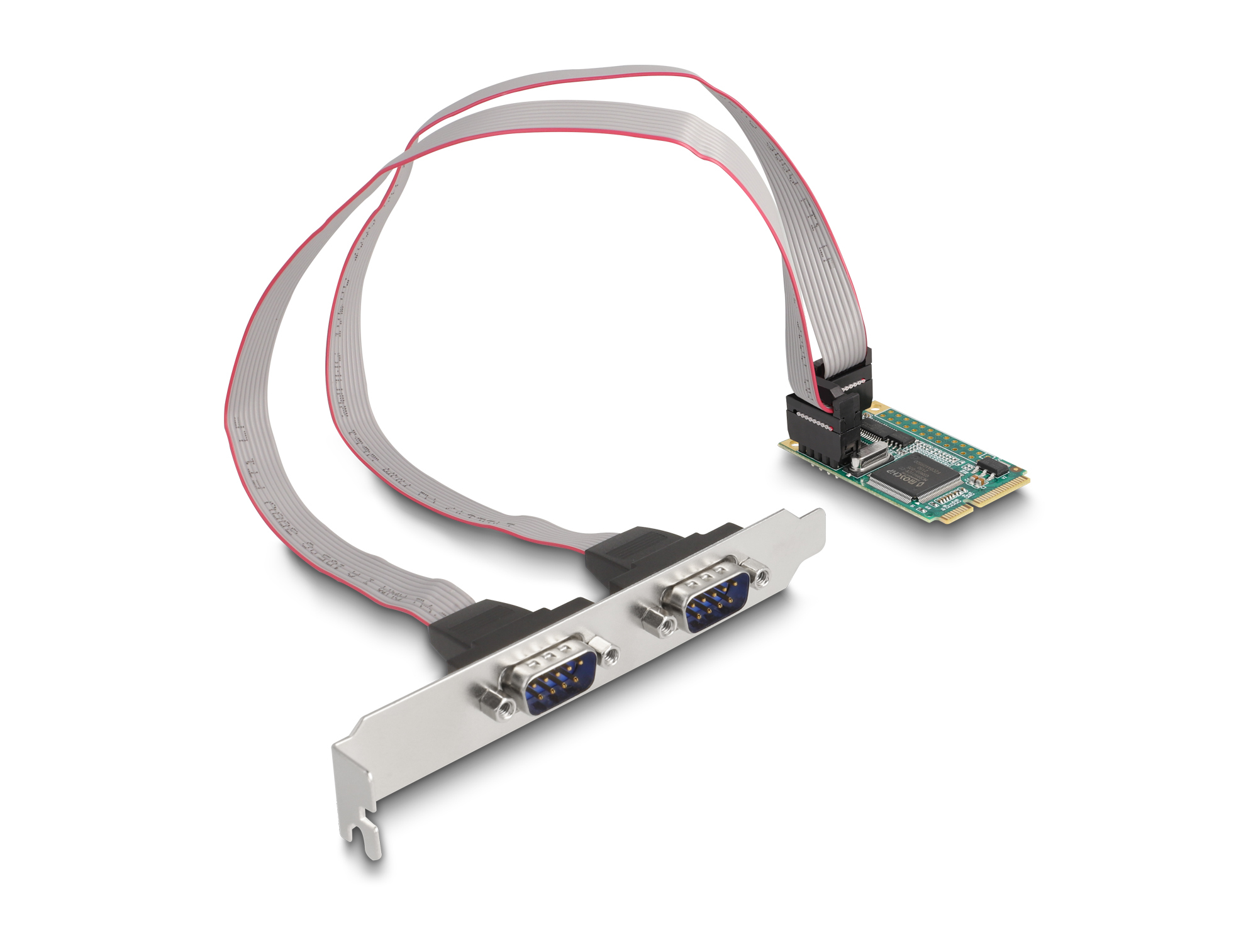 DELOCK Mini PCIe Karte full size zu 2x Seriell RS-232 D-Sub