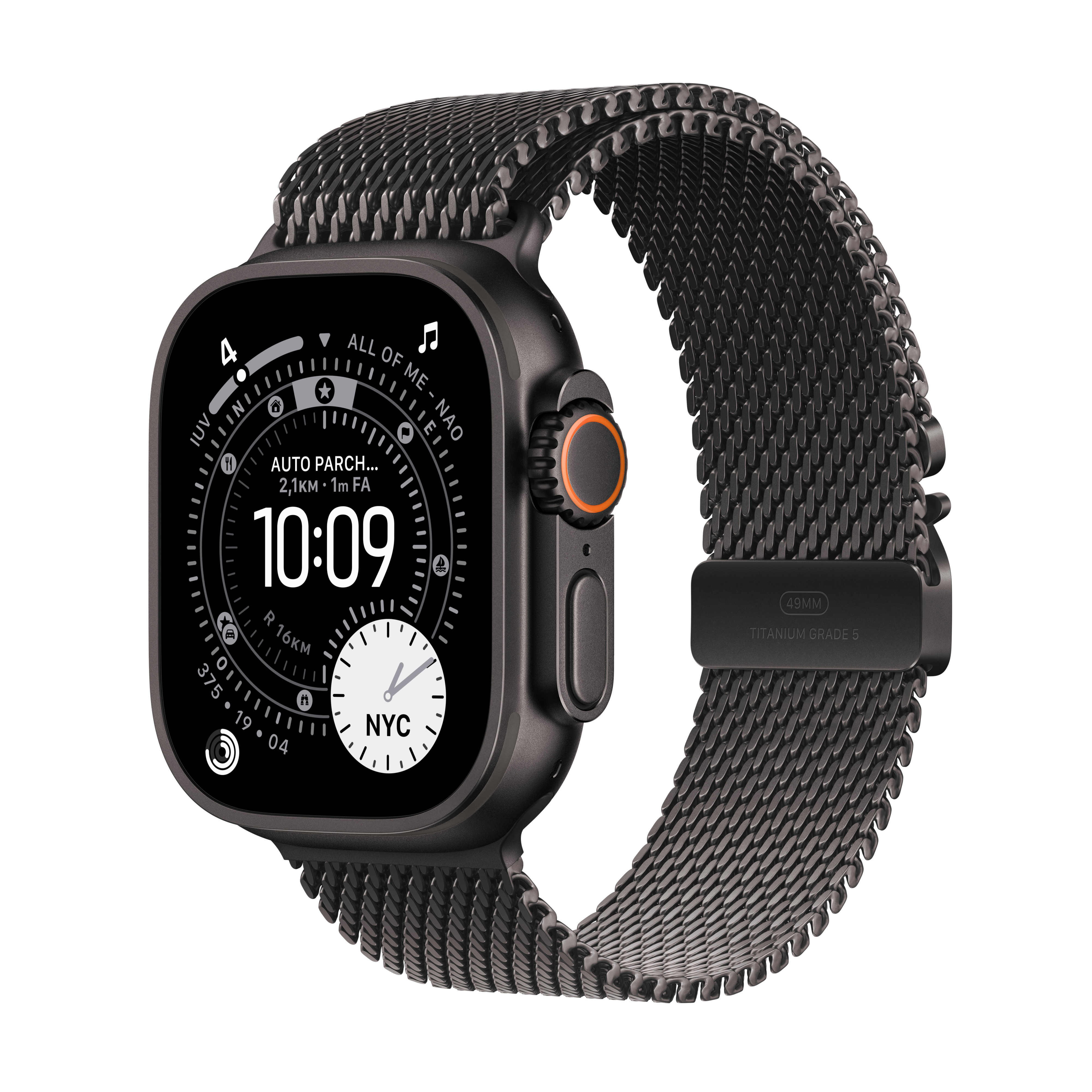 Apple Watch Ultra 3 49mm Titanium Milanese Black Band L  LTE iOS