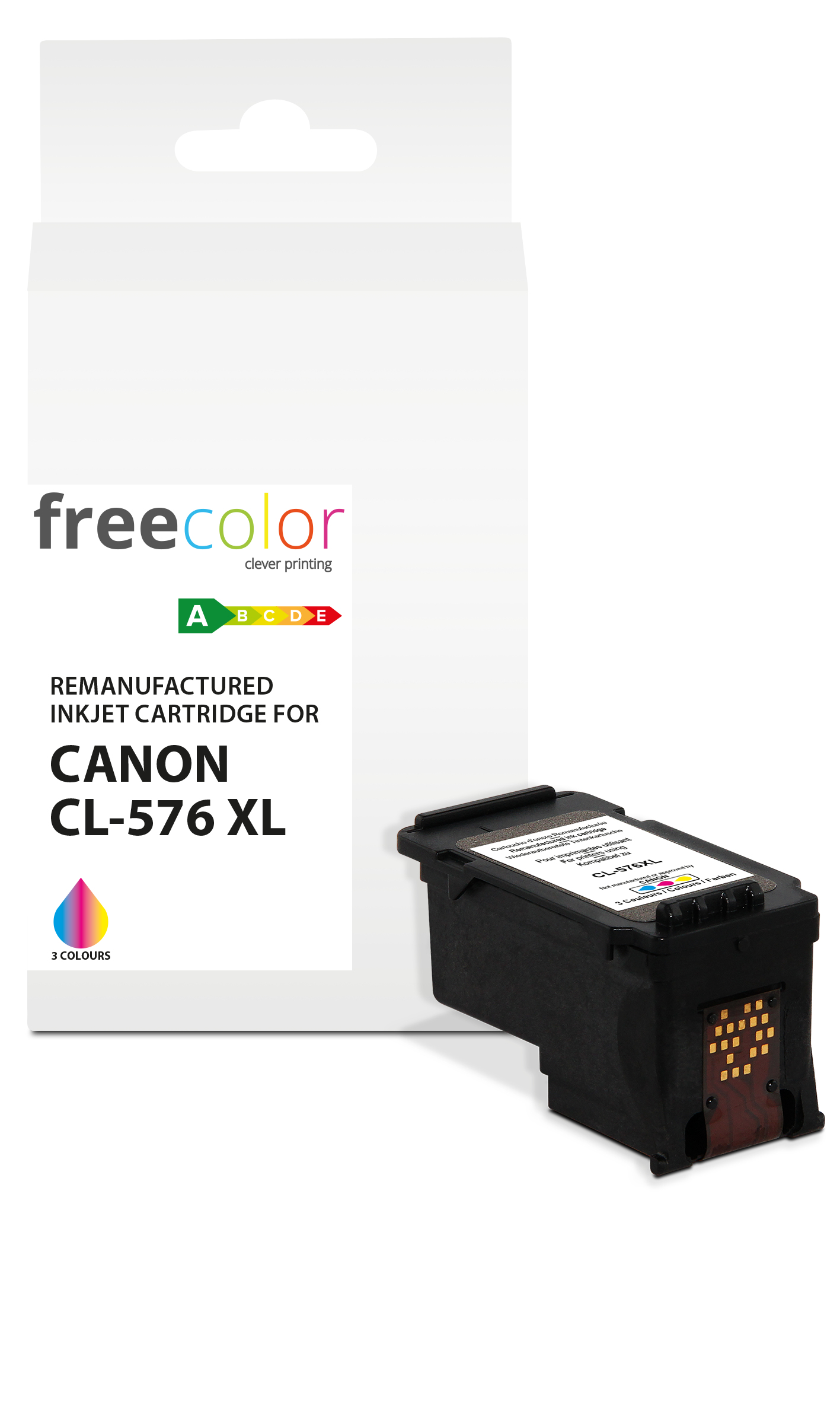 Freecolor Patrone Canon CL-576XL black 18ml remanufactured