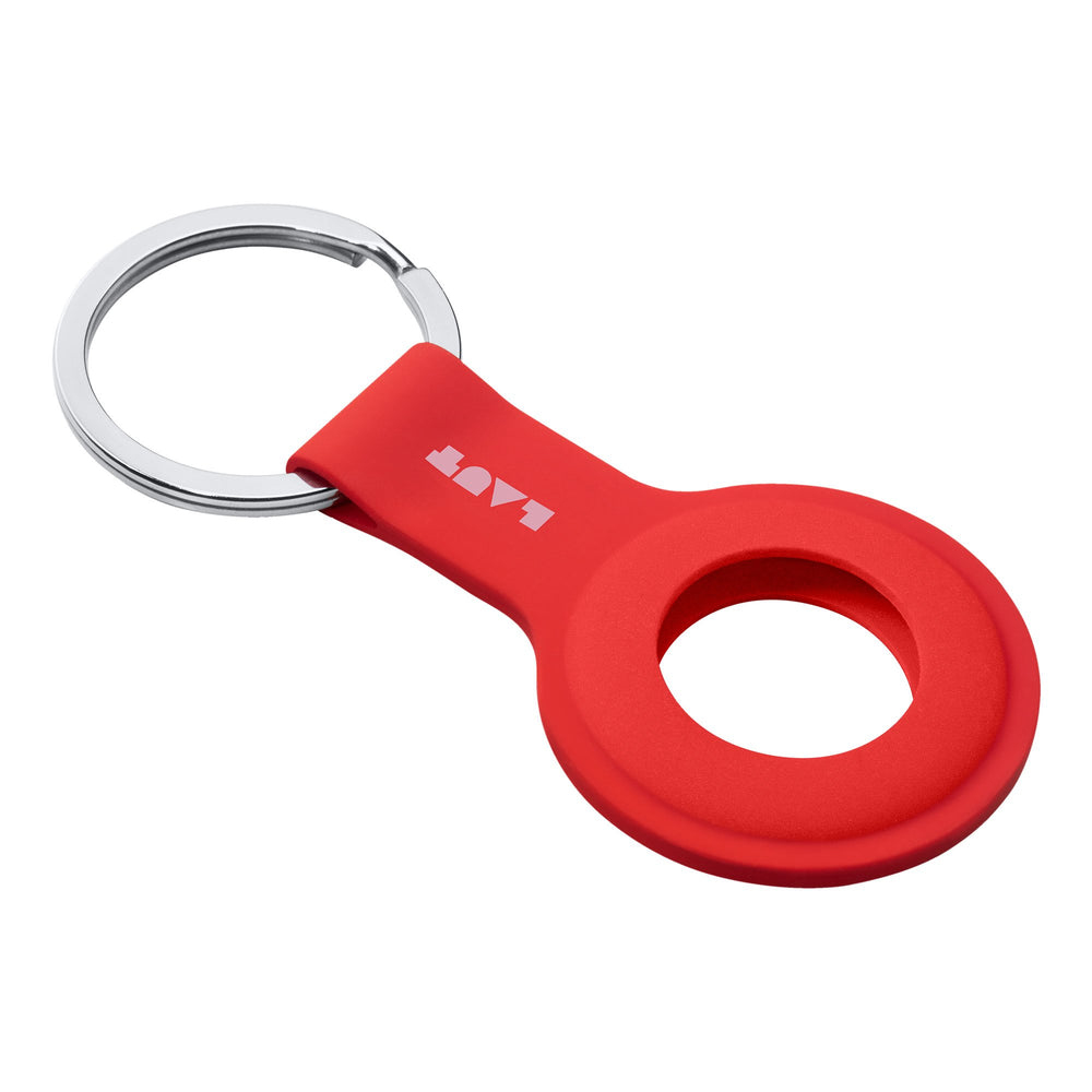 LAUT HUEX TAG Crimson keyring holder for Apple AirTags