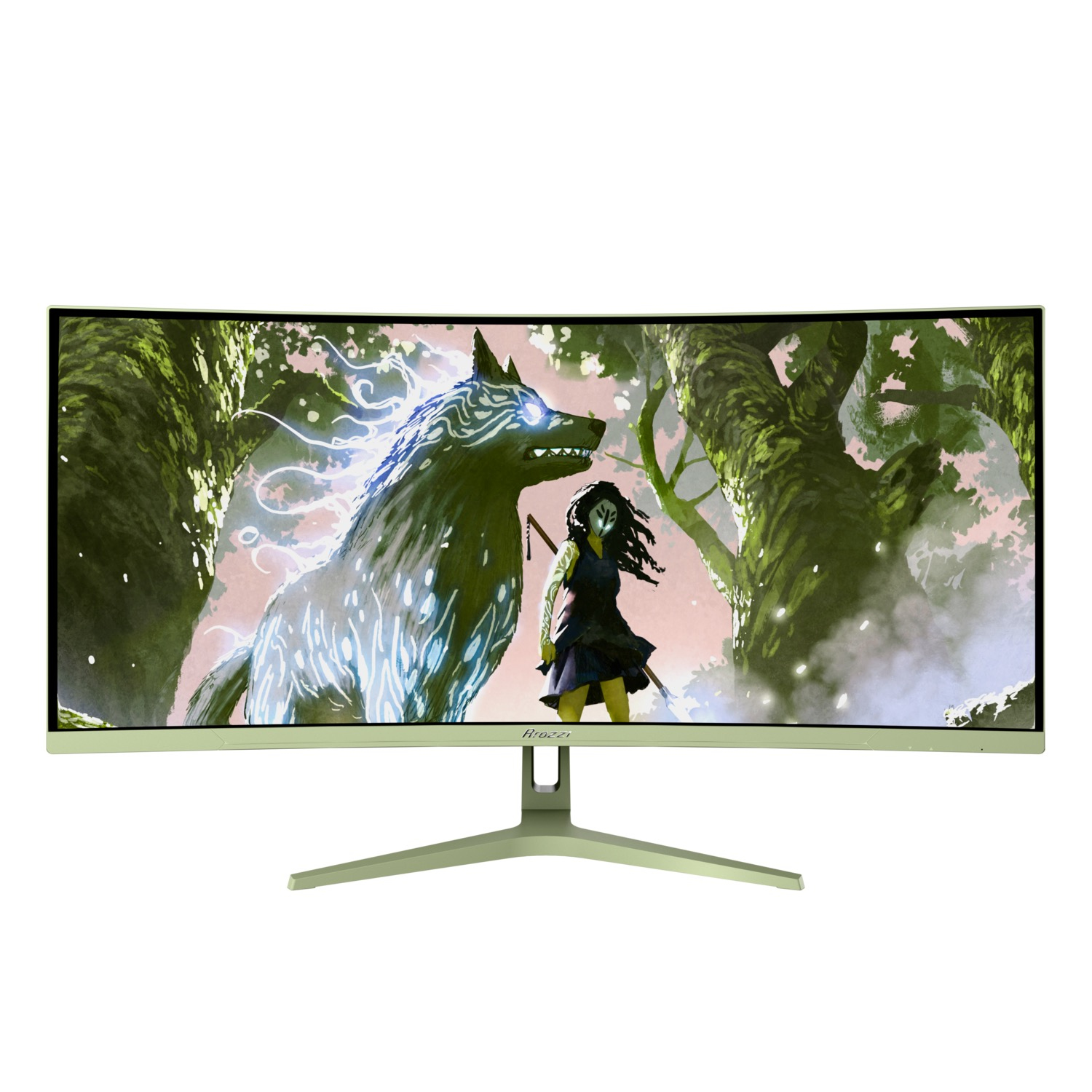 Arozzi TFT Nova 34" VA  165Hz curved waldgrün