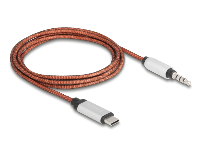 DELOCK AUX Kabel USB Type-C Stecker zu Klinkenstecker 3,5 mm