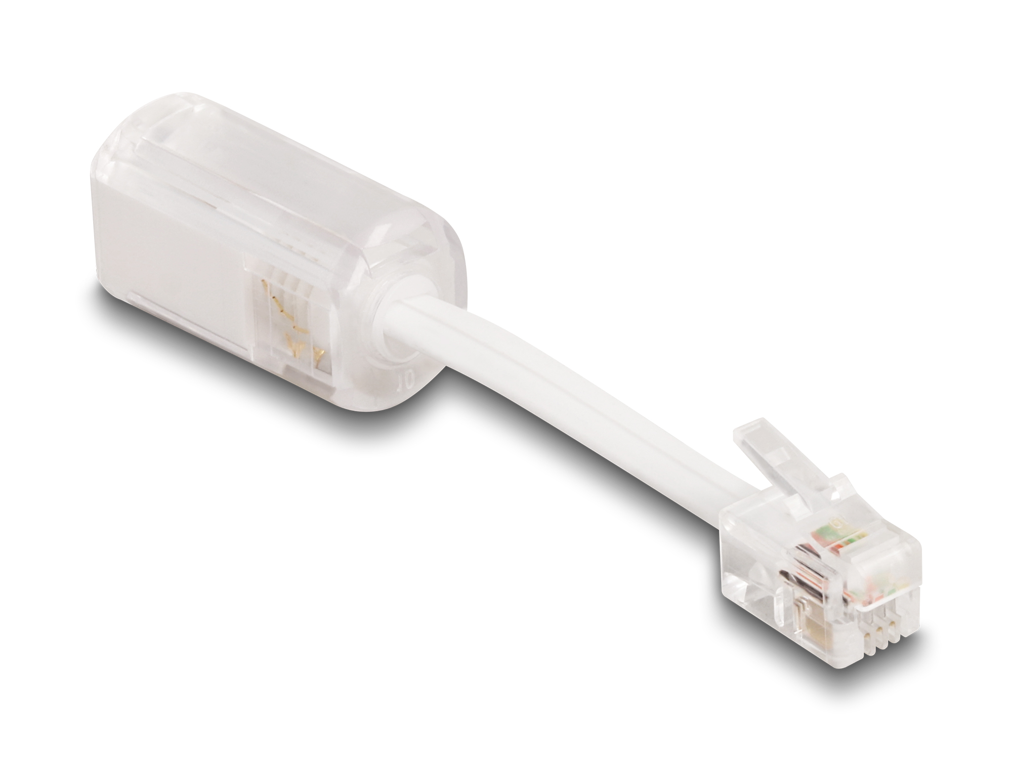 DELOCK Telefonkabel-Verdrehschutz Adapter RJ10 St zu RJ10