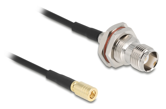 DELOCK  Antennenkabel TNC Buchse zu SMB Stecker RG-174 20 cm