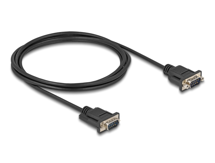 DELOCK Seriell Kabel RS-232 D-Sub9 St zu St m. Steckergehäus