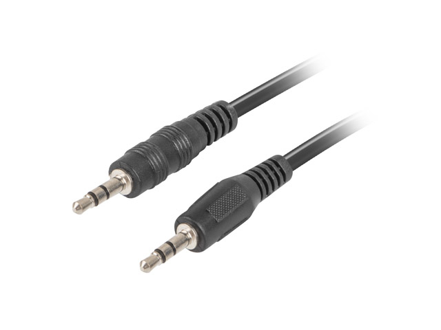 LANBERG Audiokabel Stereo Minijack 3.5mm/&shy;3.5mm M/&shy;M 1,2m sw