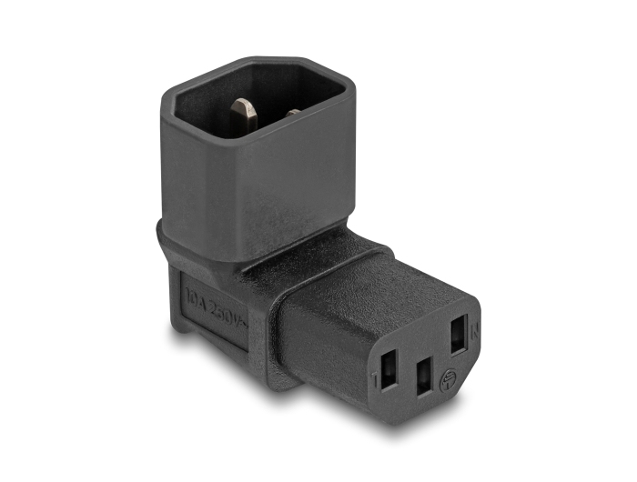 DELOCK Netzadapter IEC 60320 - C14 auf C13, Stecker /&shy; Buchse