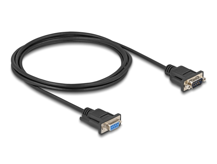 DELOCK Seriell Kabel RS-232 D-Sub9 St zu Bu Steckergehäu. 2m
