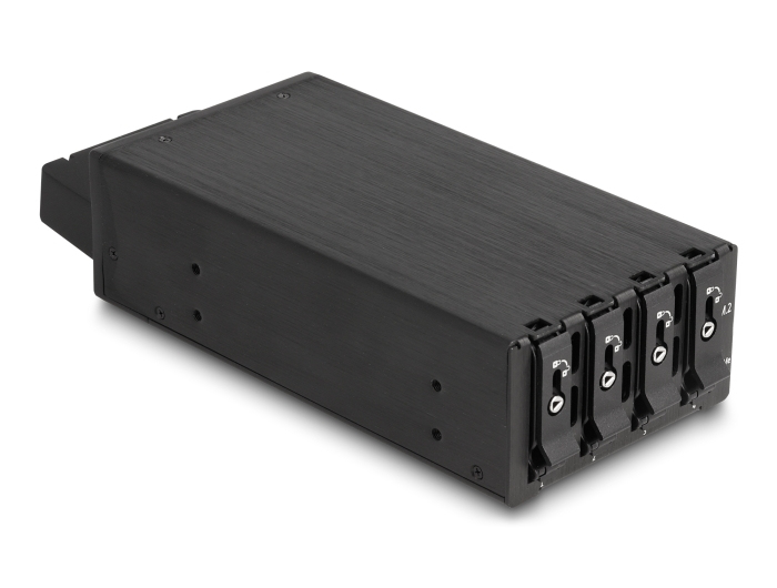 DELOCK Slim Bay Wechselrahmen für 4 x M.2 NVMe SSD SFF-8654
