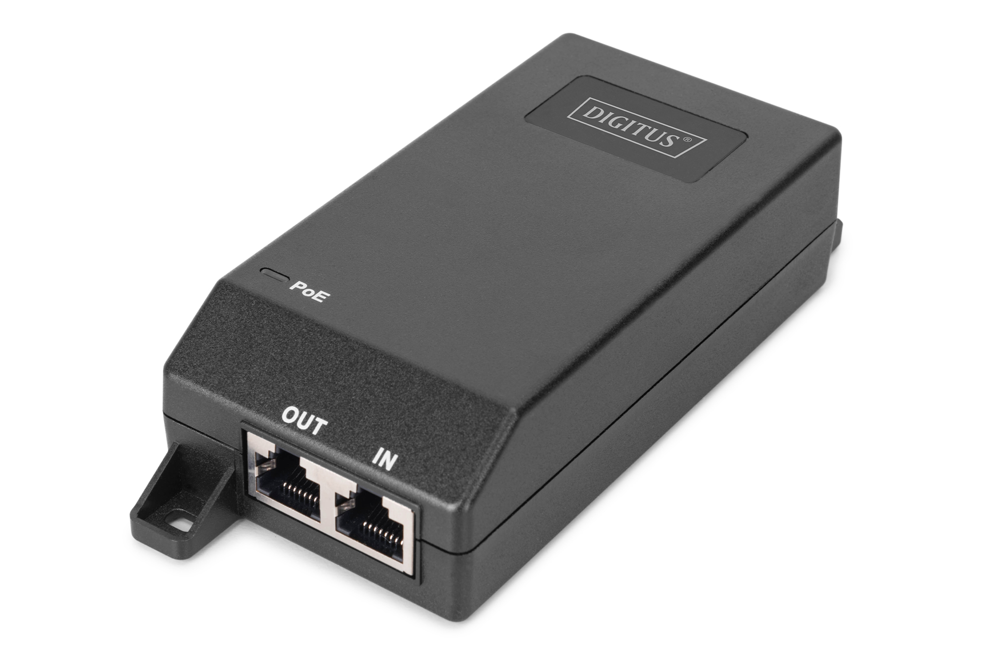 DIGITUS Gigabit Ethernet PoE Injektor 802.3at 30W schwarz