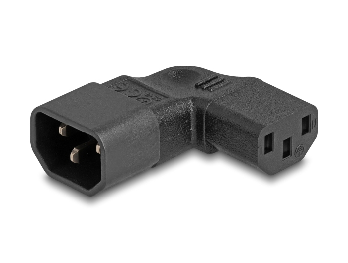 DELOCK Netzadapter IEC 60320 - C14 auf C13, Stecker /&shy; Buchse