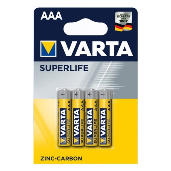 Varta Batterie Super Heavy Duty AAA   Blister 4