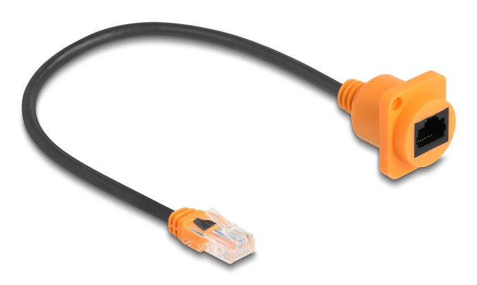 DELOCK D-Typ RJ45 Kabel Stecker zu Buchse Cat.5e O/&shy;S 30cm