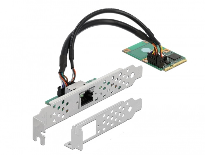 DELOCK Mini PCIe I/&shy;O PCIe full size 1 x RJ45 Gigabit LAN