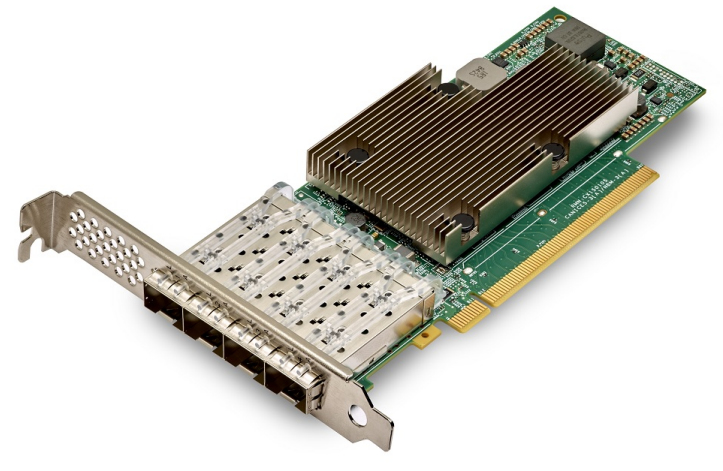 Broadcom P425G - 4x25/&shy;10GbE PCIe NIC SFP28 PCIe4 x16