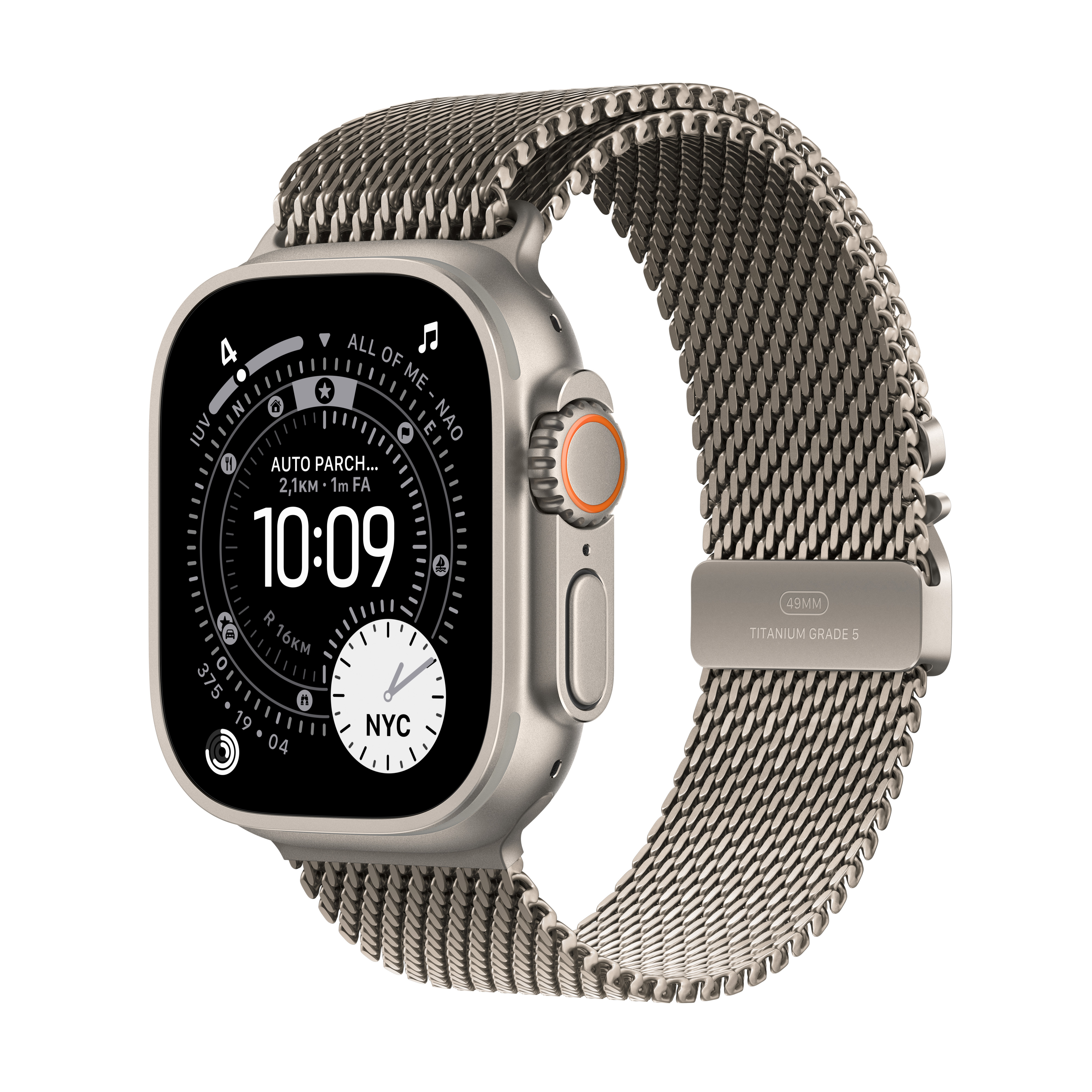 Apple Watch Ultra 3 49mm Titanium Milanese Nature Band S LTE iOS
