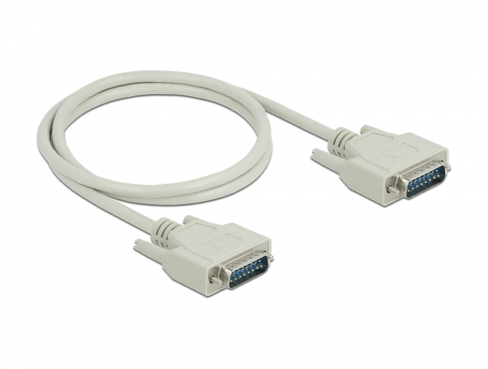 DELOCK Serielles Kabel D-Sub15 Stecker zu Stecker  1 m