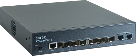 barox Switch 8-Port 1/&shy;10GSFP+ 2x1/&shy;2,5/&shy;5/&shy;10G, RJ45 management