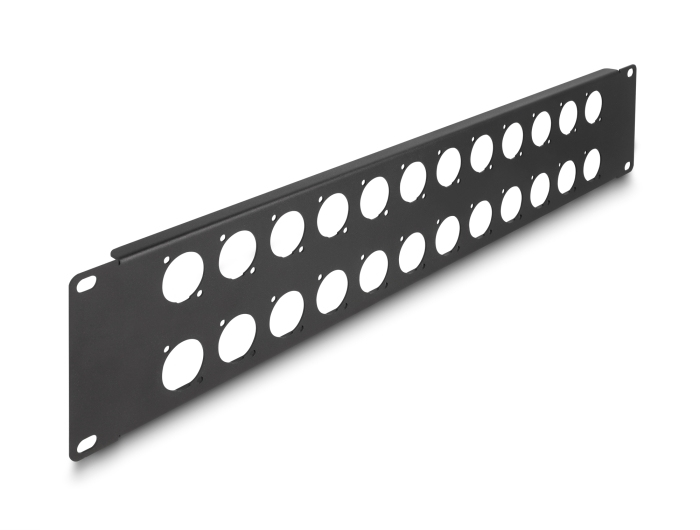 DELOCK 19 D-Typ Patchpanel 24 Port 2 HE schwarz