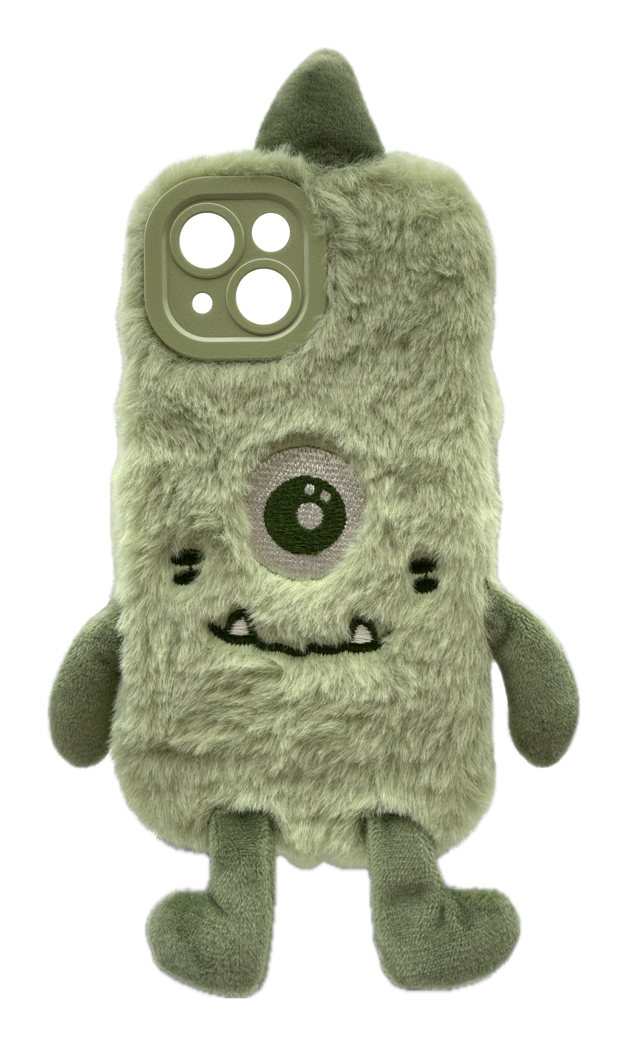 RealPower Flauschi 1,Grün,flauschige Handyhülle iPhone 15