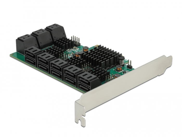 DELOCK 16 Port SATA PCI Express x4 Karte