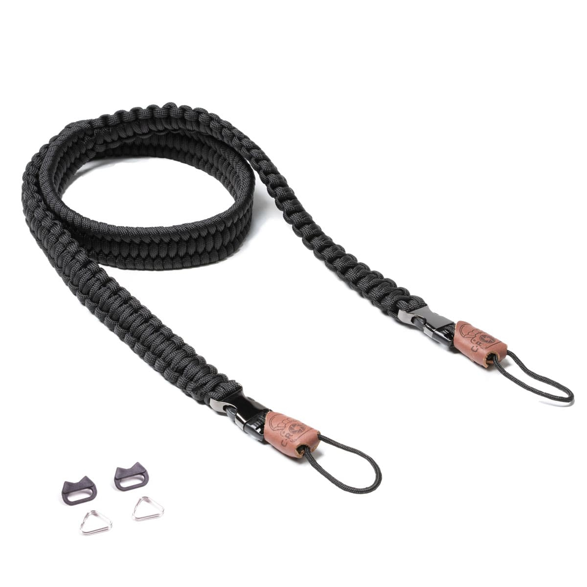 C-ROPE Kameragurt Traveler aus Paracord 100cm Silent Black retai
