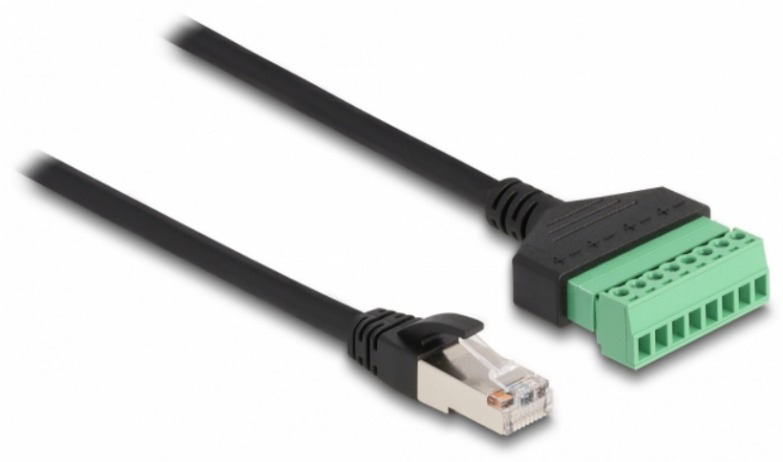 DELOCK RJ45 Kabel Cat.6 Stecker zu Terminalblock Adapter