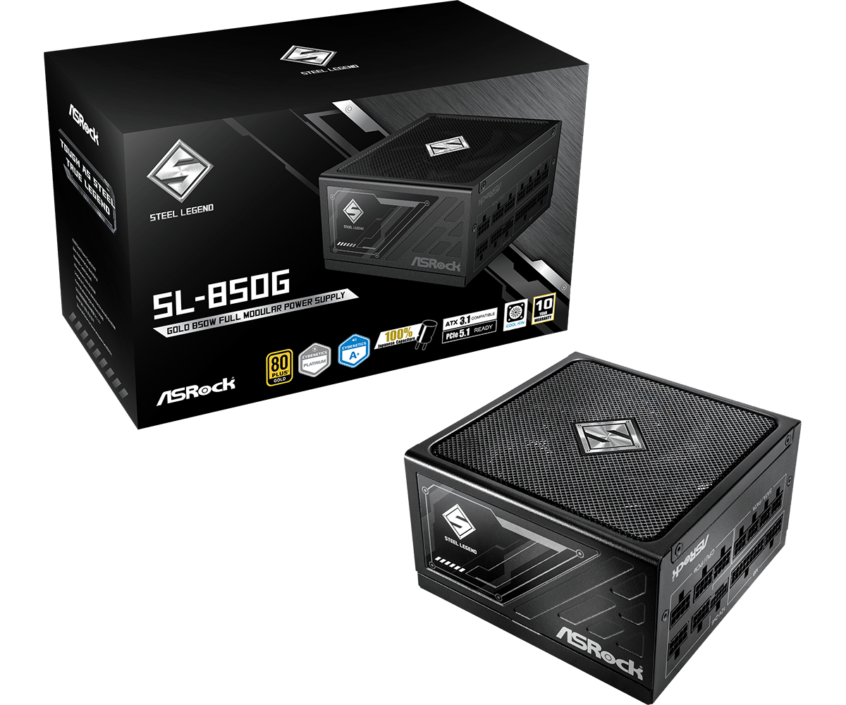 ASRock Steel Legend SL-850G      850W ATX 80+ Gold     black ret