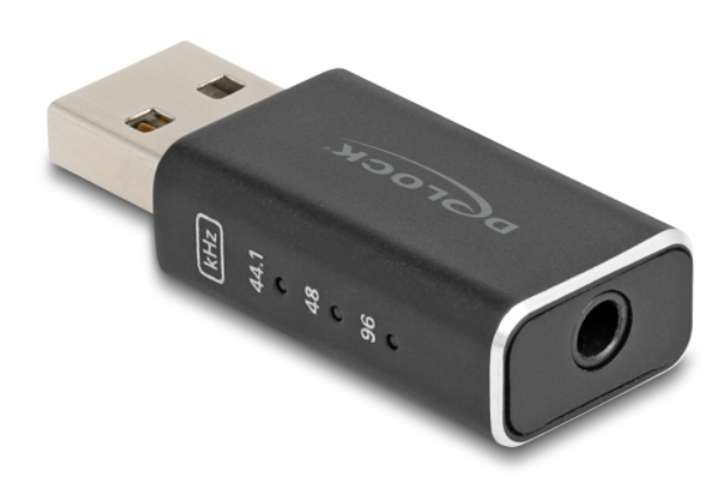 DELOCK USB Gaming DAC 24 Bit /&shy; 96 kHz High Res Audio