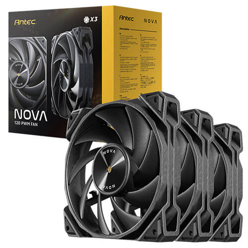 Antec Lüfter 120*120*25 NOVA  120  PWM  3Pack             BK ret