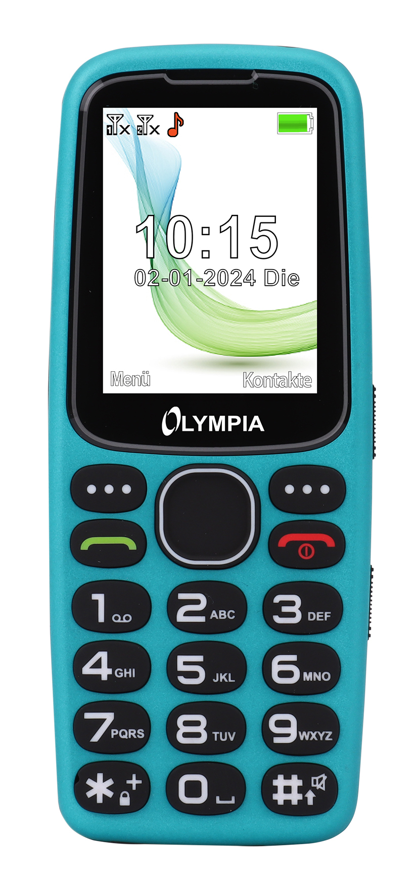 Olympia Mobiltelefon STAR                Großtasten   türkis