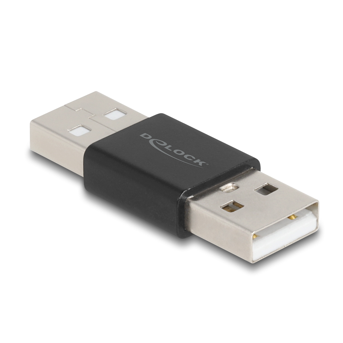 DELOCK Adapter Gender Changer USB 2.0 Typ-A St > St Metall