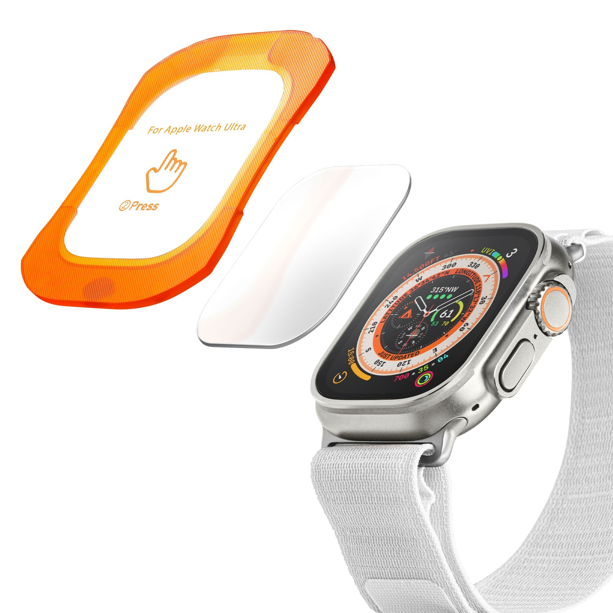 LAUT PRIME GLASS Clear protector for Apple Watch Ultra 49mm