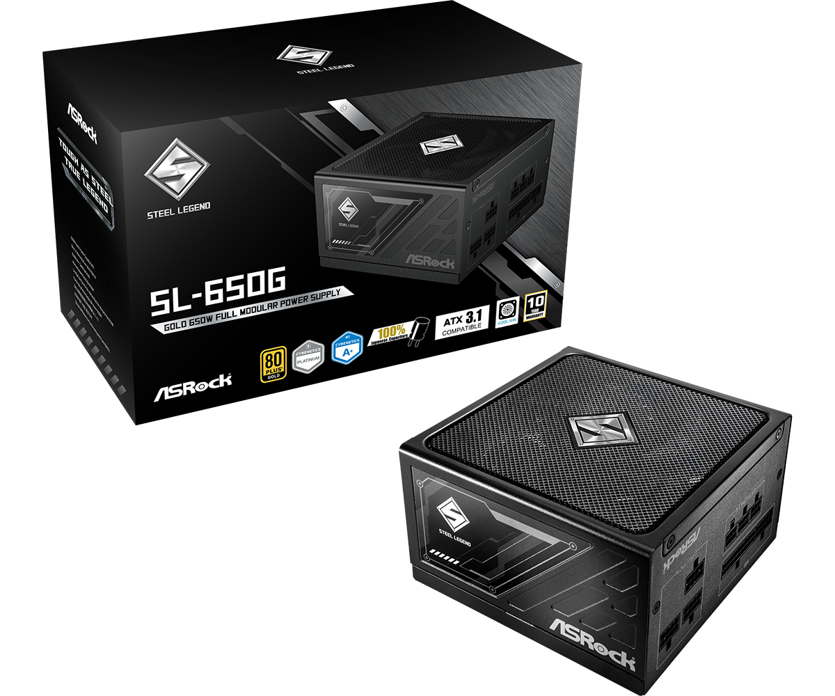 ASRock Steel Legend SL-650G      650W ATX 80+ Gold     black ret
