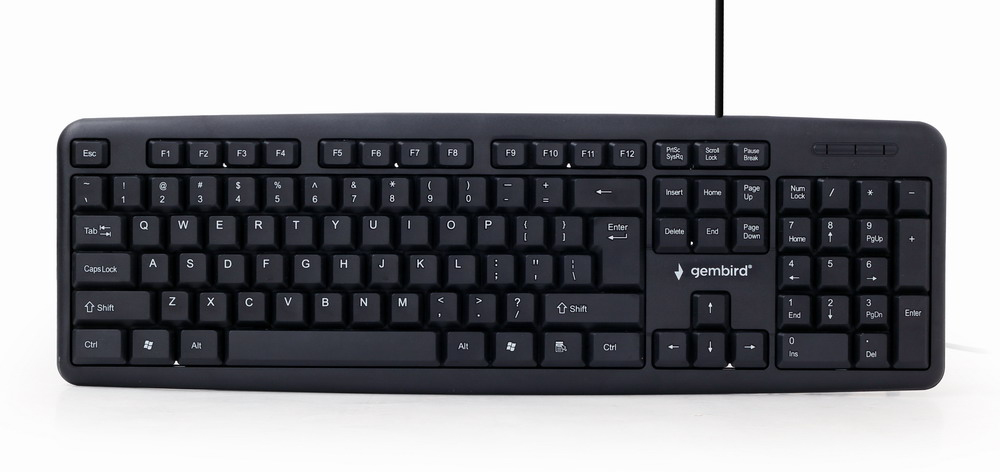 gembird USB-Tastatur Standard Qwerty schwarz