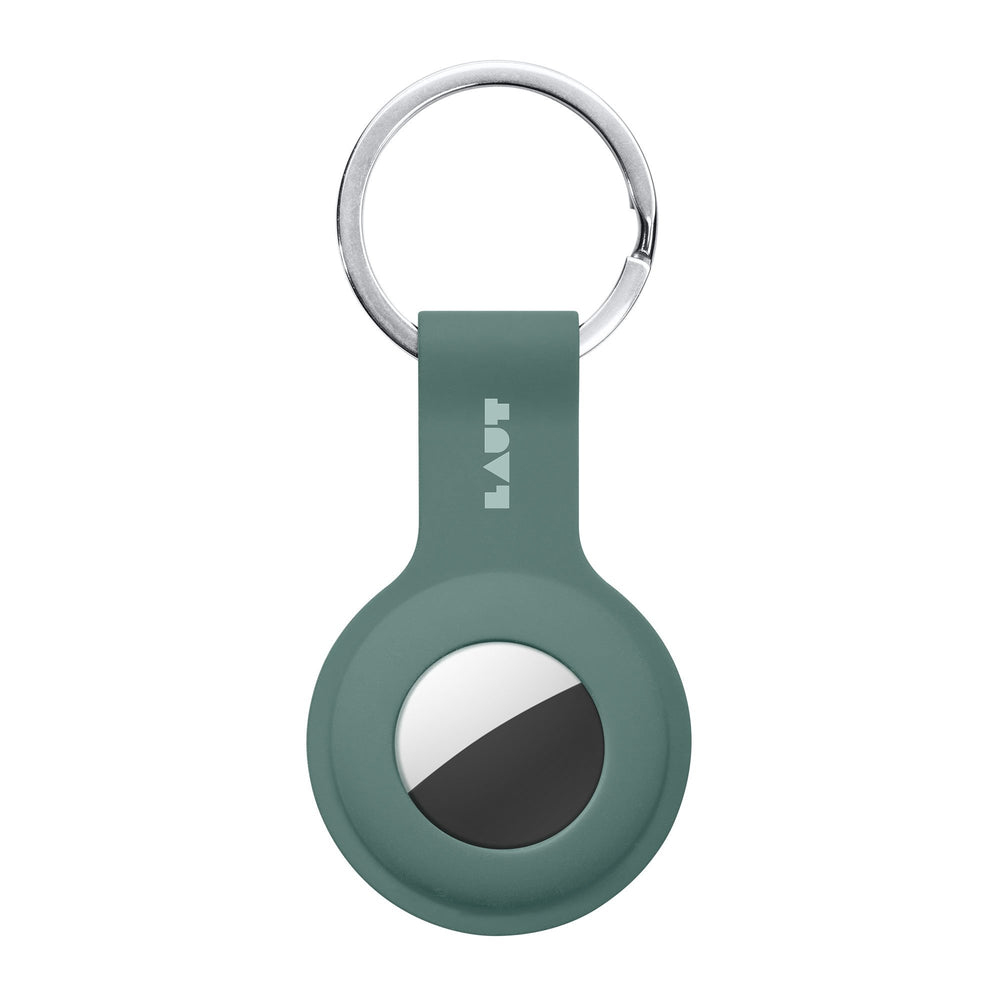 LAUT HUEX TAG Sage Green keyring holder for Apple AirTags