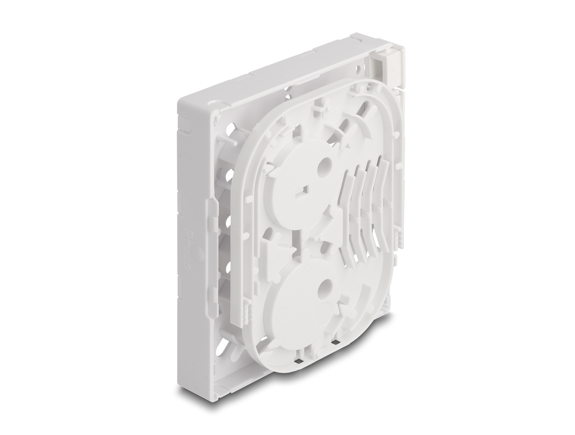 DELOCK LWL Anschlussdose FTTH zur Wandmontage für 4 x weiß