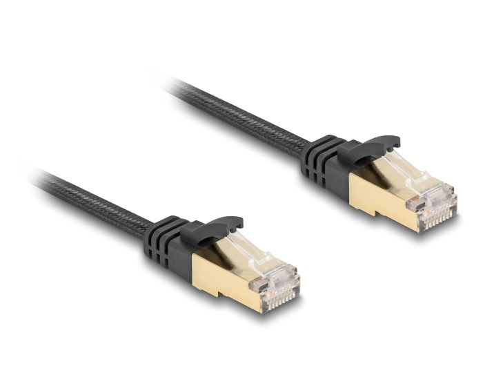 DELOCK RJ45 Flachb.Netzwerkkabel Cat.6A U/&shy;FTP St. zu St. 1m