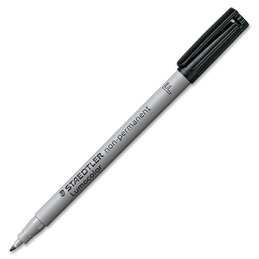 STAEDTLER Folienstift Lumocolor non-perm F schwarz 10 Stück