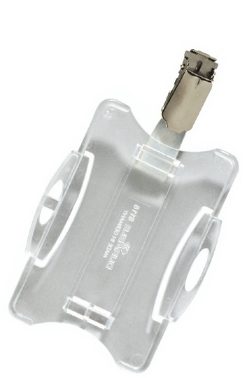 DURABLE Ausweiskartenhalter m Clip 87x54mm 25er Pck transp